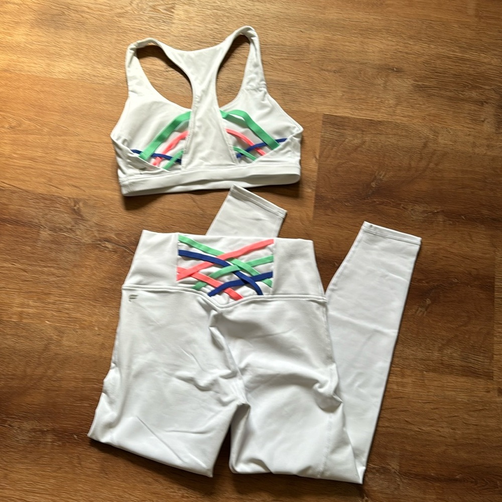 Fabletics sports bra and leggings